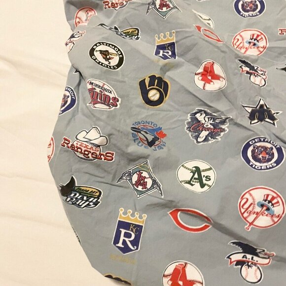 Pottery Barn Teen MLB Cooperstown Logo XL Twin Fitted Sheet - Picture 5 of 16